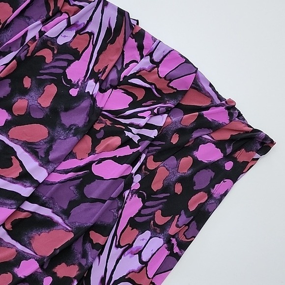 Ricki's Sleeveless Tiered Sheath Sleeveless Dress Purple Black Lined Stretch XL - Picture 5 of 15